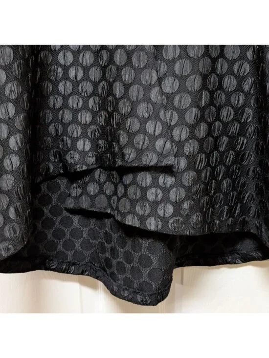 IC By Connie K Jacket Womens Large Black Textured Circle Made In USA Size L - Picture 6 of 7